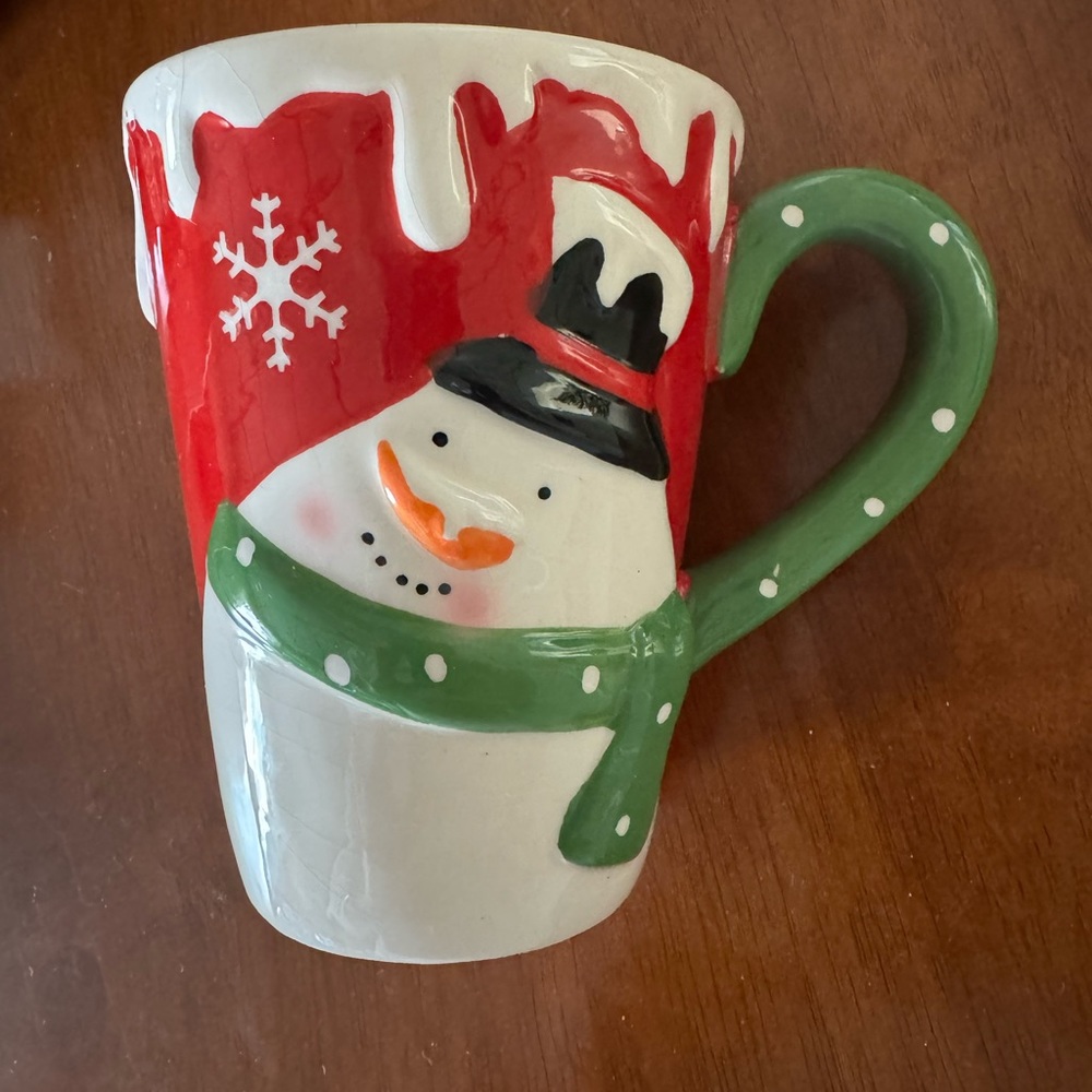 Never before used Christmas / snowman mug